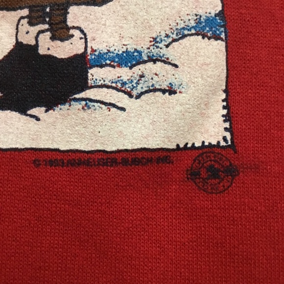 Jerzees Red Holiday Beers Crewneck Sweater - Picture 5 of 8